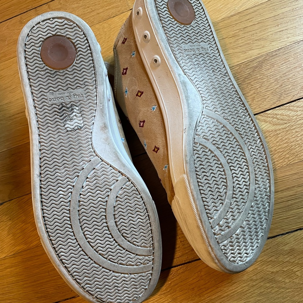 Rag & Bone Standard Issue Seude Embroidered Sneak… - image 2